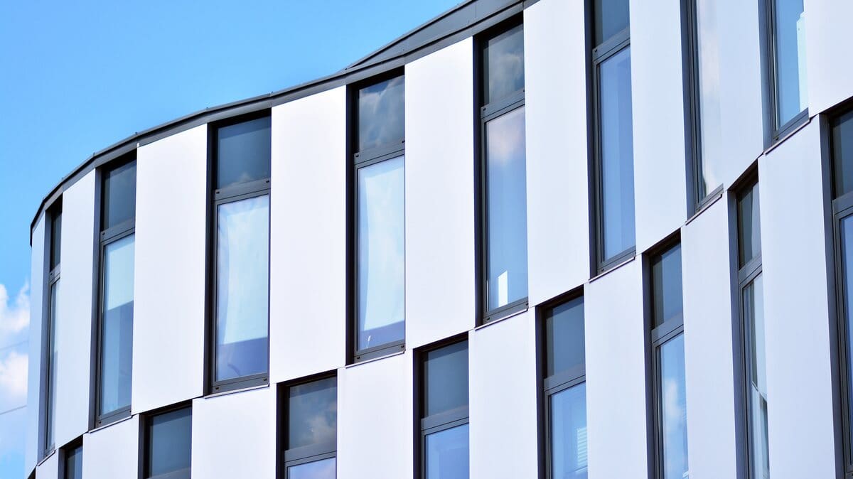 Fire-rated windows in building